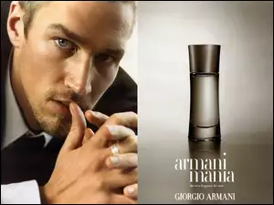 perfumy, Armani, mężczyzna, mania, flakon