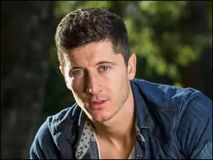 Robert Lewandowski piłkarz występujący w reprezentacji polski i niemieckim klubie Bayern Monachium