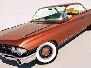 Zabytkowy samochód Cadillac Coupe DeVille rocznik 1961