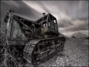 Traktor na polu