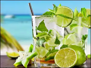 Drinki, Słomka, Limonki, Szklanki