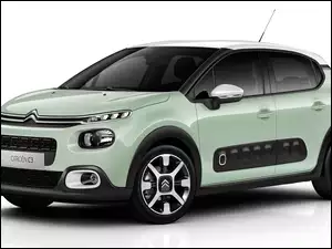 zielony Citroen C3 rocznik 2017