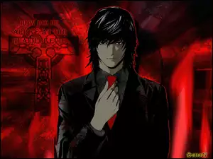 Death Note, krzyż, krawat, elegancki