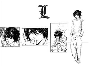 Death Note, zdjęcia, komiks, stoi