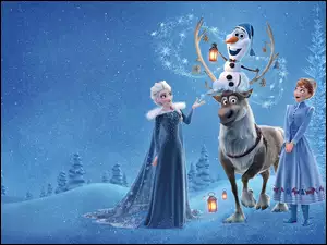 Postacie z bajki Frozen