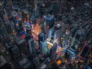 Nowy Jork z lotu ptaka w USA