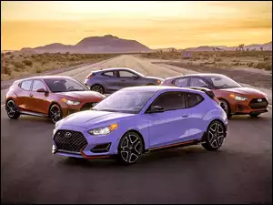 Samochody Hyundai Veloster z 2019 roku na drodze