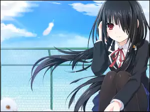 Ogrodzenie, Anime, Niebo, Dziewczyna, Manga