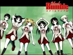 School Rumble, Spódniczki, Dziewczyny, Plisowane