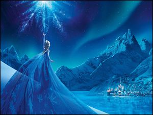 Kraina lodu, Bajka, Zima, Miasteczko, Frozen, Góry