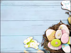 Ciasteczka wielkanocne w koszyczku
