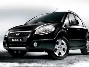 Zderzak, Czarny, Fiat Sedici