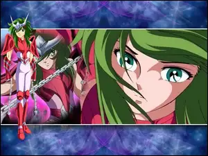 Saint Seiya, twarz, kobieta, łańcuch