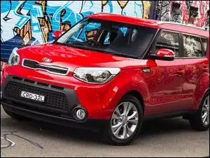 Kia Soul czerwona
