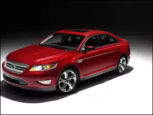 Sedan, Czerwony, Ford Taurus