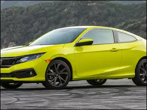 Jasno zielona Honda Civic