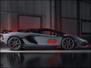 Ściana, Lamborghini Aventador, SVJ 63, Roadster
