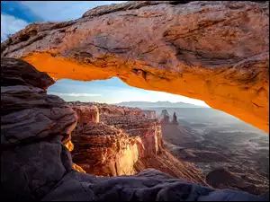 Stan Utah, Stany Zjednoczone, Kanion, Łuk skalny, Park Narodowy Canyonlands, Skały