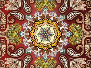 Ornament, Tekstura, Brązowy