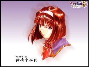 opaska, Sakura Wars, rude włosy