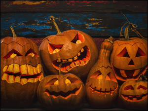Lampiony, Halloween, Dynie