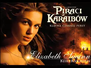 wybuch, amulet, Piraci Z Karaibów, Keira Knightley