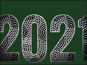 Zielone tło, Nowy Rok, 2021
