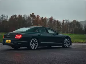 Bok, Zielony, Bentley Continental Flying Spur