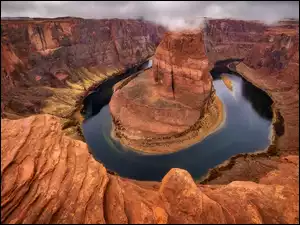 Formacje skalne Horseshoe Bend w Parku Narodowym Glen Canyon