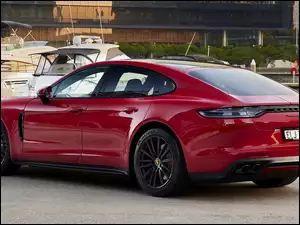 2021, Czerwone, Porsche Panamera GTS