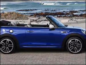 Kabriolet, Granatowy, Mini Cooper S