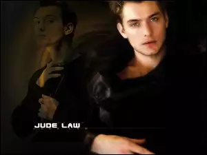 niebieskie oczy, Jude Law, czarny strój