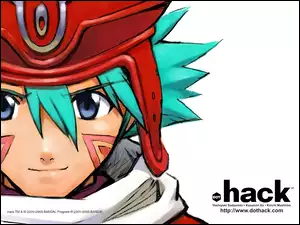 Dot Hack, napisy, twarz, czapka