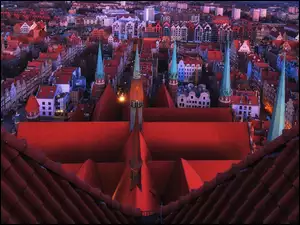Polska, Domy, Miasto, Gdańsk