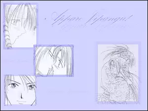ludzie, Appare Jipangu, rysunki