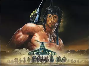 Sylvester Stallone jako Rambo