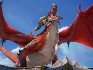Smok, Niebo, World of Warcraft Dragonflight, Gra, Skrzydła