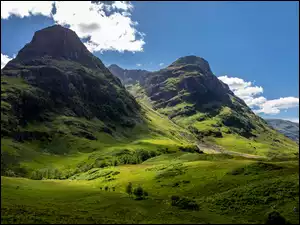 Wąwóz Glen Coe w Szkocji