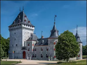Drzewa, Belgia, Zamek Jemeppe, Wieża