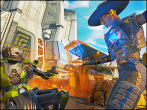 Postać z robotem w grze Apex Legends