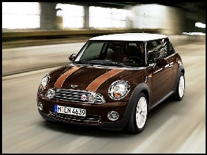 Mini Cooper, Brązowy, Metalik