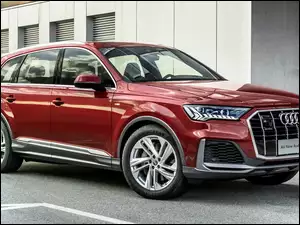 Kombi, Czerwone, Audi Q7 S