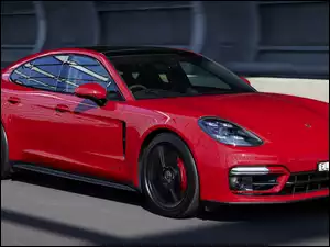 2021, Porsche Panamera GTS, Czerwone