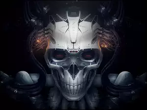 postać z filmu Dark skull