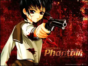 Phantom Of Inferno, postać, pistolet, krew