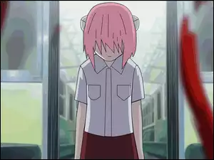 postać, Elfen Lied, stoi, pociąg, koszula