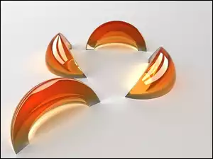 3D, kula, Wektorowa, pęknięta