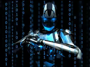 Matrix, Robot, 3D, Cyfry