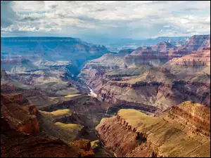 Wielki Kanion Kolorado, Grand Canyon, Stany Zjednoczone, Park Narodowy Wielkiego Kanionu, Arizona, Góry, Rzeka Kolorado
