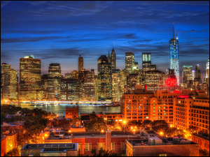 World Trade Center, Noc, USA, Nowy Jork, Manhattan